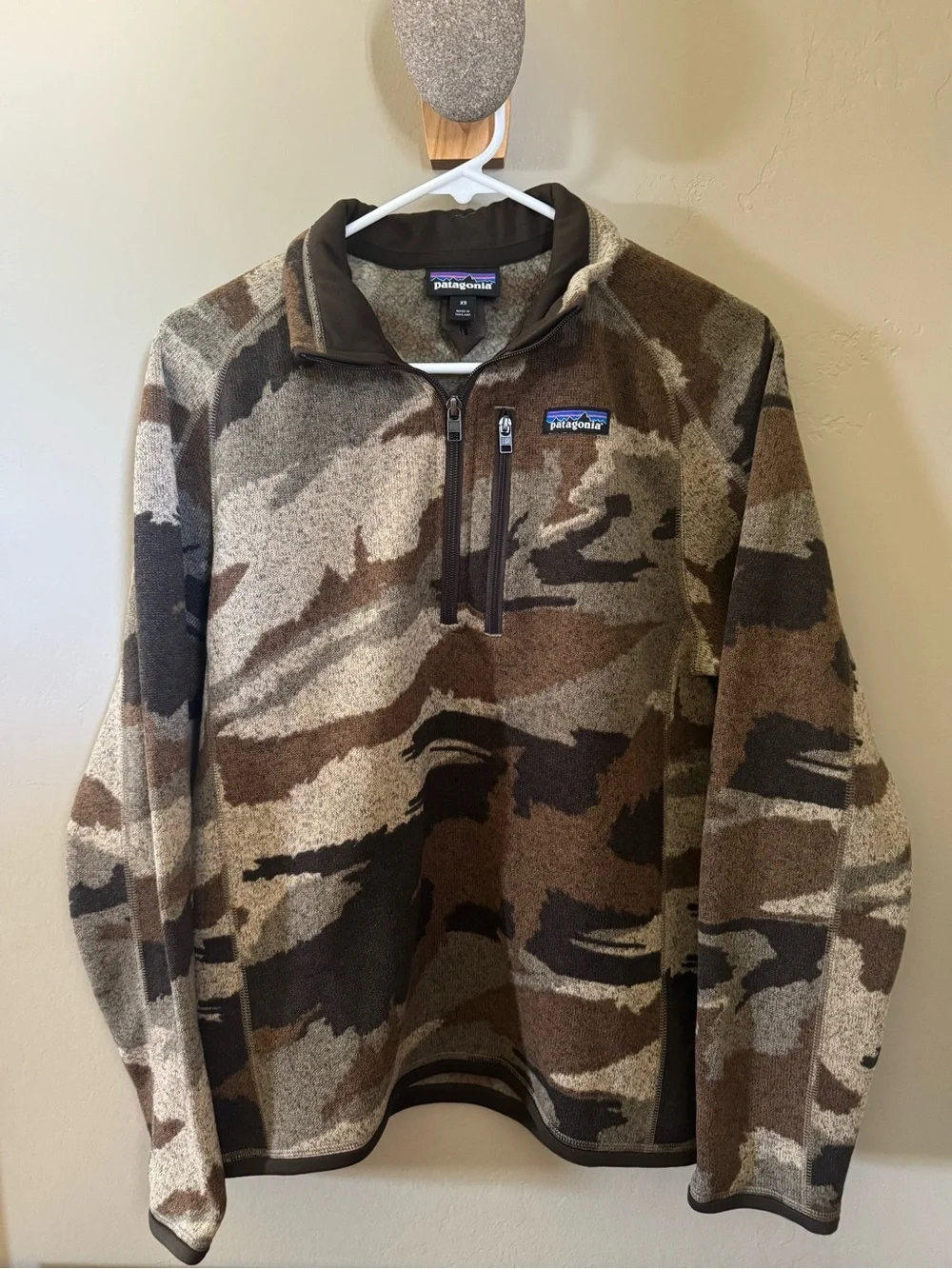 Patagonia Men’s Better Sweater Camouflage Half-Zip Fleece Pullover